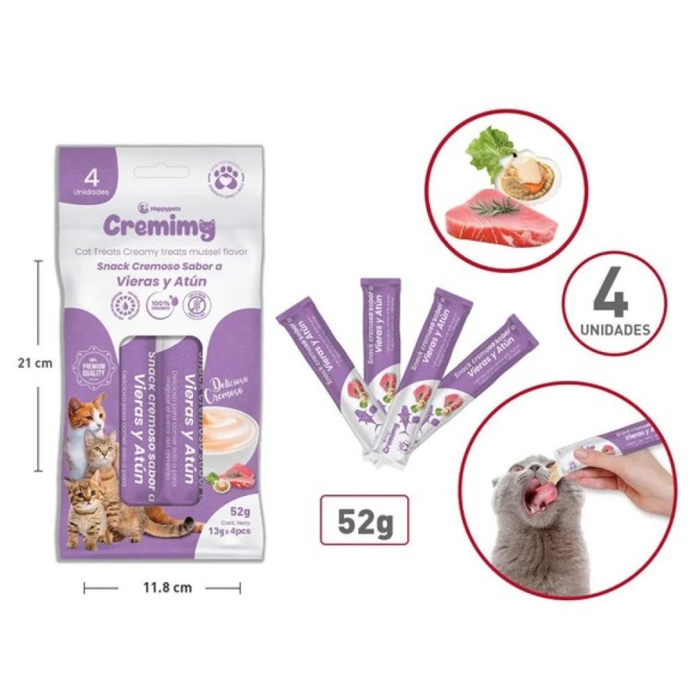 Snack Líquido Cremimy Sabor Vieras y Atún 52 gr - Cremimy